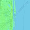 Topografische Karte Palm Beach, Höhe, Relief