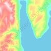 Topografische Karte Whitsunday Bay, Höhe, Relief