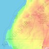 Topografische Karte Dakhla-Oued Ed-Dahab ⴷⴰⵅⵍⴰ-ⵡⴰⴷ ⴷⴰⵀⴰⴱ الداخلة-وادي الذهب, Höhe, Relief