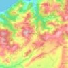 Topografische Karte Dahra, Höhe, Relief