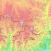 Topografische Karte Mahalangur Himal, Höhe, Relief