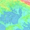 Topografische Karte Golfe du Morbihan, Höhe, Relief