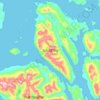 Topografische Karte Isla Dring, Höhe, Relief
