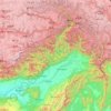 Topografische Karte Arunachal Pradesh, Höhe, Relief