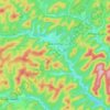 Topografische Karte Bärental, Höhe, Relief