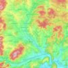 Topografische Karte Wetter (Hessen), Höhe, Relief