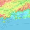 Topografische Karte Região Geográfica Imediata do Rio de Janeiro, Höhe, Relief