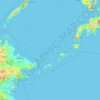 Topografische Karte Bangsamoro, Höhe, Relief