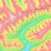 Topografische Karte Ahrntal - Valle Aurina, Höhe, Relief