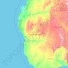 Topografische Karte Atsimo-Andrefana, Höhe, Relief