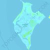 Topografische Karte Conception Island, Höhe, Relief