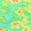 Topografische Karte Gorkha, Höhe, Relief