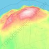Topografische Karte Munizip al-Dschabal al-Achdar, Höhe, Relief