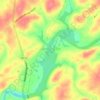 Topografische Karte Davy Crockett Lake, Höhe, Relief