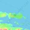 Topografische Karte Malcolm Island, Höhe, Relief