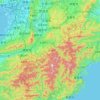 Topografische Karte Nara Prefecture, Höhe, Relief