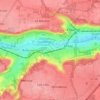 Topografische Karte Orsay, Höhe, Relief