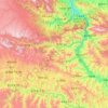 Topografische Karte 临潭县 ལིན་ཐན་རྫོང།, Höhe, Relief