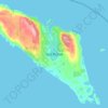 Topografische Karte Isla Picton, Höhe, Relief