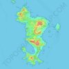 Topografische Karte Mayotte, Höhe, Relief
