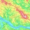 Topografische Karte 94575, Höhe, Relief