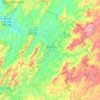 Topografische Karte Socorro, Höhe, Relief