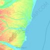 Topografische Karte Santa Cruz Cabrália, Höhe, Relief