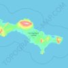 Topografische Karte Isla San Lorenzo, Höhe, Relief