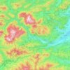 Topografische Karte Rax-Schneeberg-Gruppe, Höhe, Relief