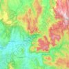 Topografische Karte Yarra-Ranges-Nationalpark, Höhe, Relief