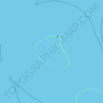 Topografische Karte Kauehi, Höhe, Relief