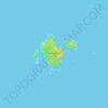 Topografische Karte Ness Islands, Höhe, Relief