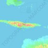 Topografische Karte Pulau Sorenarwa, Höhe, Relief