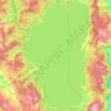 Topografische Karte Lac Tahoe, Höhe, Relief