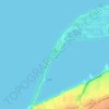 Topografische Karte Presque Isle State Park, Höhe, Relief