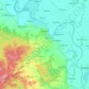 Topografische Karte Belgern, Höhe, Relief
