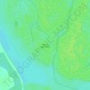 Topografische Karte остров Лисий, Höhe, Relief