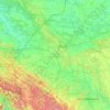 Topografische Karte Львовская область, Höhe, Relief