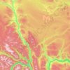 Topografische Karte Area E (Bonaparte Plateau), Höhe, Relief