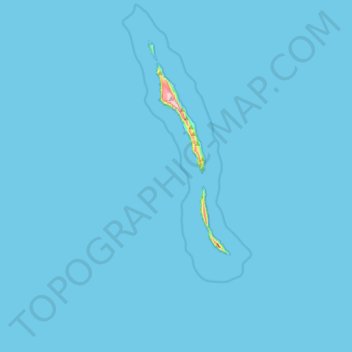 Topografische Karte Zona de Proteção Especial das Ilhas Desertas, Höhe, Relief