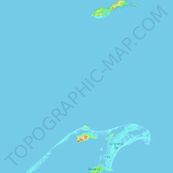 Topografische Karte Grosse-Île, Höhe, Relief