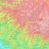 Topografische Karte Uttarkashi, Höhe, Relief