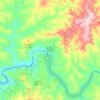 Topografische Karte Cachoeira Dourada, Höhe, Relief