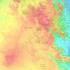 Topografische Karte Tablelands Regional, Höhe, Relief
