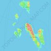 Topografische Karte Islas Desertores, Höhe, Relief