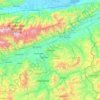 Topografische Karte Zacapa, Höhe, Relief