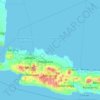 Topografische Karte Java occidental, Höhe, Relief