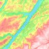 Topografische Karte Loch Ness, Höhe, Relief