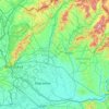 Topografische Karte Danubian Lowland, Höhe, Relief