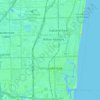 Topografische Karte Fort Lauderdale, Höhe, Relief